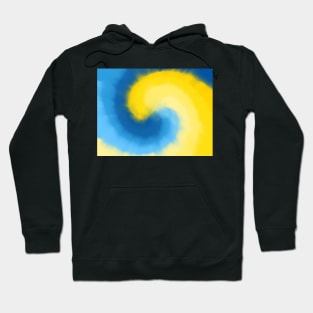 Delaware Tie Dye - Blue Gold Hoodie